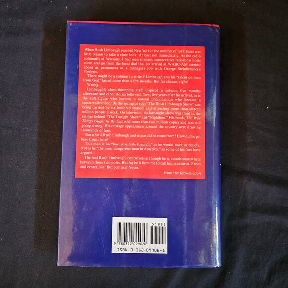 The Rush Limbaugh Story by Paul D. Colford Talent on Loan From God Hard Cover - Picture 8 of 11